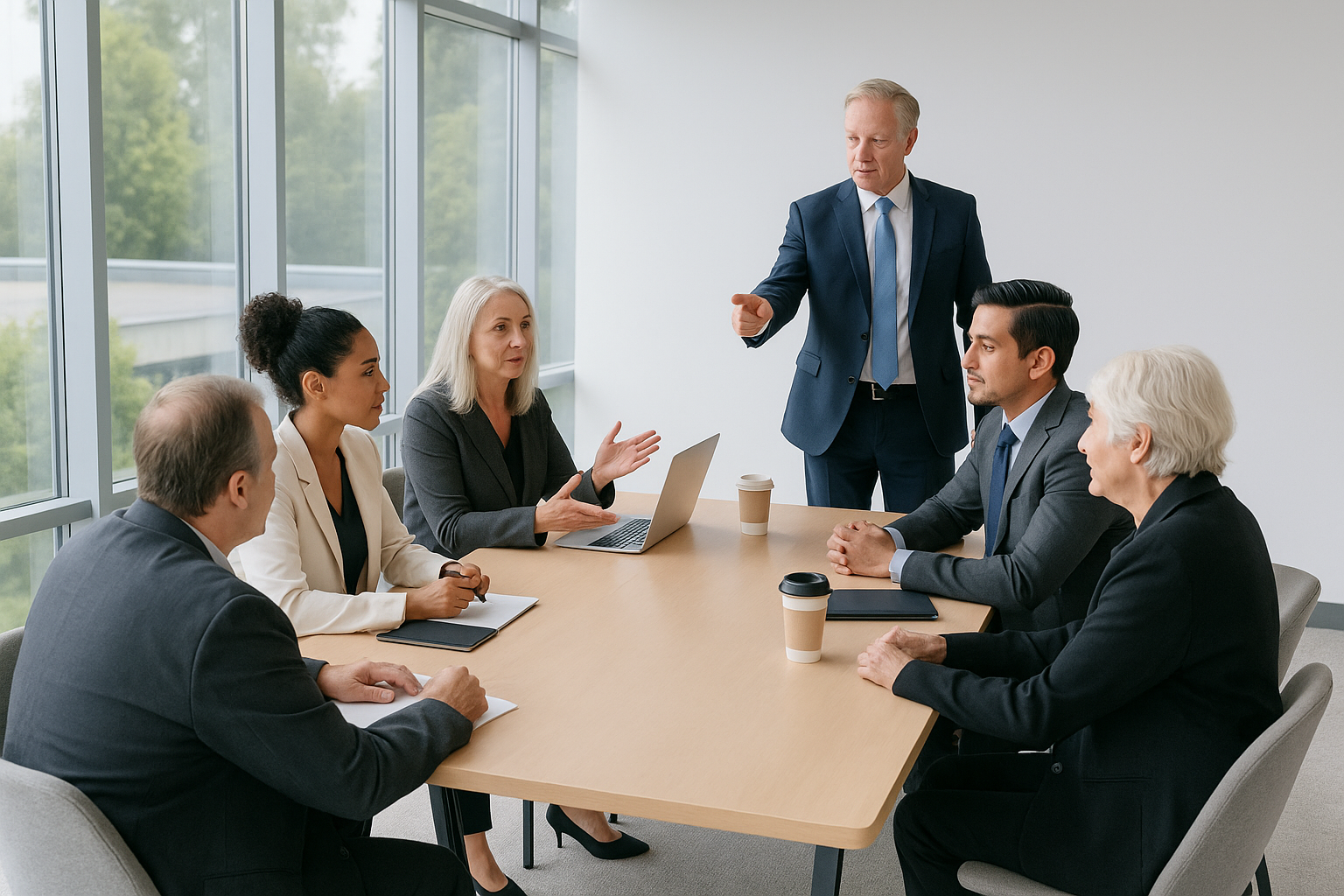 diverse business people in a meeting